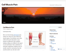 Tablet Screenshot of calfmusclepain.wordpress.com