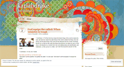 Desktop Screenshot of karlabdrake.wordpress.com