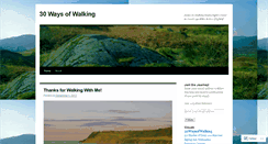 Desktop Screenshot of 30waysofwalking.wordpress.com