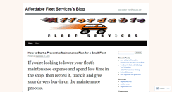 Desktop Screenshot of affordablefleetservices.wordpress.com