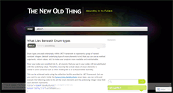 Desktop Screenshot of newoldthing.wordpress.com