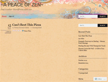 Tablet Screenshot of apeaceofzen.wordpress.com