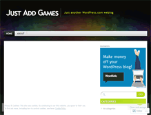 Tablet Screenshot of justaddgames.wordpress.com
