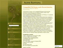 Tablet Screenshot of alinesantana.wordpress.com