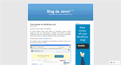 Desktop Screenshot of blogdajenni.wordpress.com