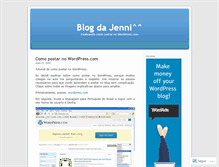 Tablet Screenshot of blogdajenni.wordpress.com