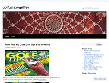 Tablet Screenshot of golfgalaxygriffey.wordpress.com