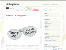 Tablet Screenshot of bugishere.wordpress.com