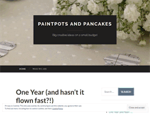 Tablet Screenshot of paintpotsandpancakes.wordpress.com