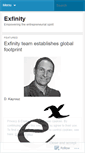 Mobile Screenshot of exfinity.wordpress.com