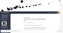 Desktop Screenshot of inkslingerblog.wordpress.com