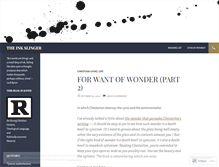 Tablet Screenshot of inkslingerblog.wordpress.com