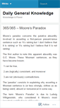 Mobile Screenshot of 365dailyknowledge.wordpress.com