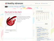 Tablet Screenshot of healthyadvances.wordpress.com