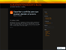 Tablet Screenshot of albuenentendedor.wordpress.com