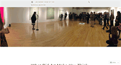 Desktop Screenshot of barrickmuseum.wordpress.com