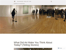 Tablet Screenshot of barrickmuseum.wordpress.com