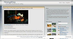 Desktop Screenshot of filmingafrica.wordpress.com
