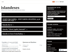 Tablet Screenshot of islandeses.wordpress.com