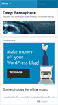 Mobile Screenshot of deepsemaphore.wordpress.com