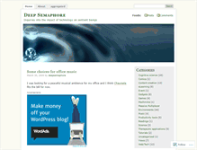 Tablet Screenshot of deepsemaphore.wordpress.com