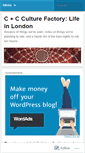 Mobile Screenshot of cncculturefactory.wordpress.com