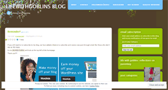 Desktop Screenshot of lifewithgoblins.wordpress.com