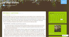 Desktop Screenshot of devriesfarms.wordpress.com