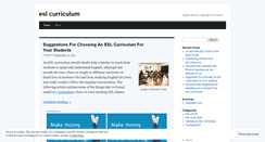 Desktop Screenshot of eslcurriculum.wordpress.com