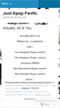 Mobile Screenshot of justkpopfanfic.wordpress.com
