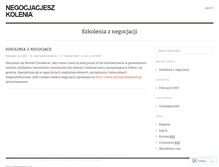 Tablet Screenshot of negocjacjeszkolenia.wordpress.com