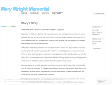 Tablet Screenshot of marywrightmemorial.wordpress.com