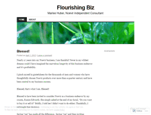 Tablet Screenshot of flourishingbiz.wordpress.com