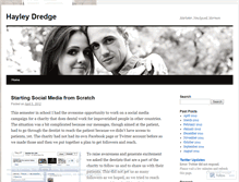 Tablet Screenshot of hayleydredge.wordpress.com