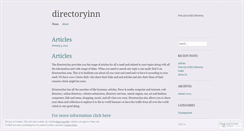 Desktop Screenshot of directoryinn.wordpress.com