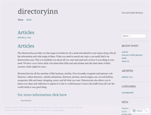 Tablet Screenshot of directoryinn.wordpress.com