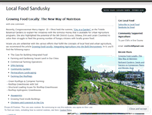 Tablet Screenshot of localfoodsandusky.wordpress.com