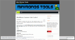 Desktop Screenshot of minimonostools.wordpress.com