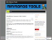 Tablet Screenshot of minimonostools.wordpress.com