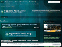 Tablet Screenshot of gippslandactiongroup.wordpress.com