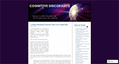 Desktop Screenshot of cognitivediscopants.wordpress.com