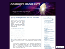 Tablet Screenshot of cognitivediscopants.wordpress.com
