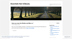 Desktop Screenshot of essentialshairandbeauty.wordpress.com