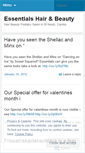 Mobile Screenshot of essentialshairandbeauty.wordpress.com