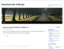 Tablet Screenshot of essentialshairandbeauty.wordpress.com