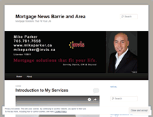 Tablet Screenshot of mikeparkermortgages.wordpress.com