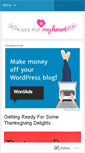 Mobile Screenshot of cakepopmheart.wordpress.com