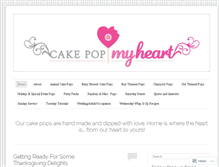 Tablet Screenshot of cakepopmheart.wordpress.com