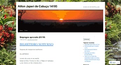 Desktop Screenshot of ailtonjaperidecabucu.wordpress.com