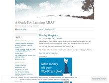Tablet Screenshot of learningabap.wordpress.com